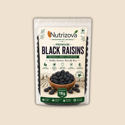 Nutrizova Premium Black Raisins(1Kg)
