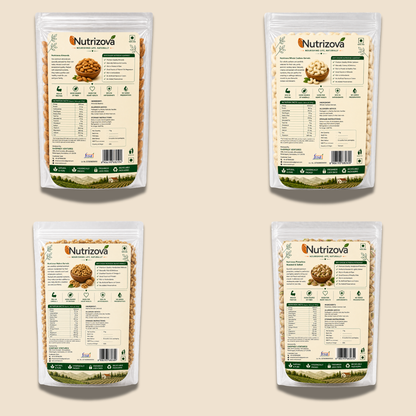 Nutrizova Premium Dry Fruits Power Bundle (4 x 1KG)
