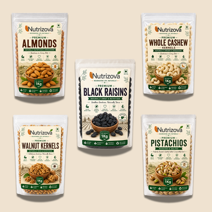 Nutrizova Premium Royal Dry Fruits Combo (5 x 1KG)