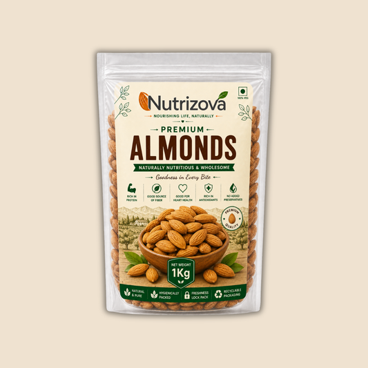 Nutrizova Premium Classic Almonds (1KG)