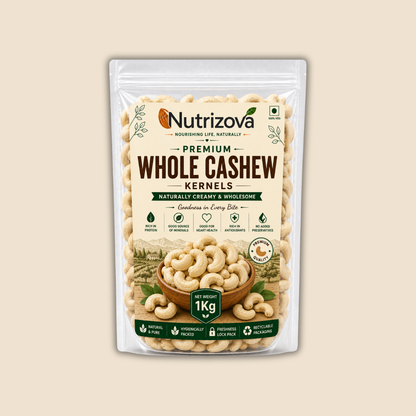 Nutrizova Premium Whole Cashews (1KG)